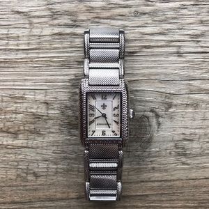 Judith Ripka Silver tank Watch